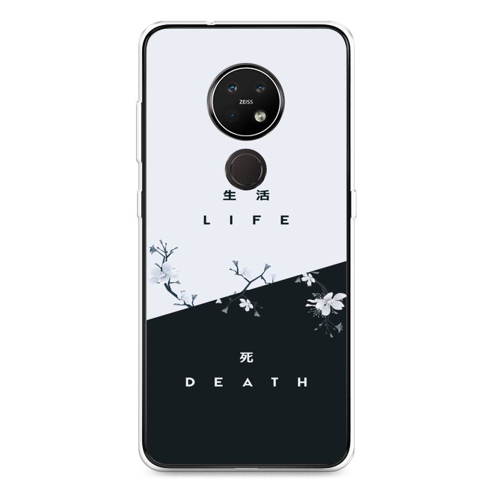 

Чехол Awog на Nokia 7.2 / Нокиа 7.2 "Life and death", Черный;серый, 123150-7