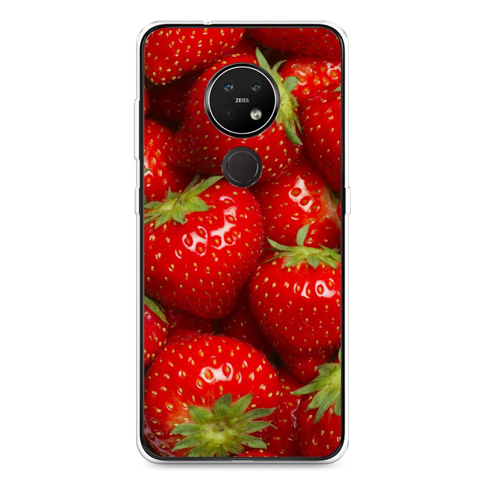 

Чехол Awog на Nokia 7.2 / Нокиа 7.2 "Клубника", Красный;зеленый, 123150-10
