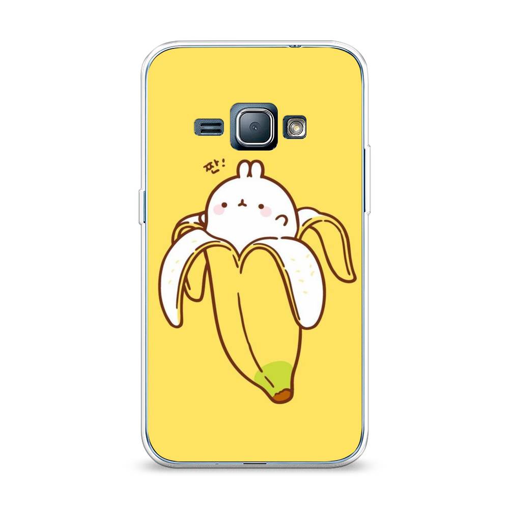 

Чехол Awog на Samsung Galaxy J1 2016 / Самсунг J1 2016 "Зайчик-бананчик", Желтый;белый, 22150-2