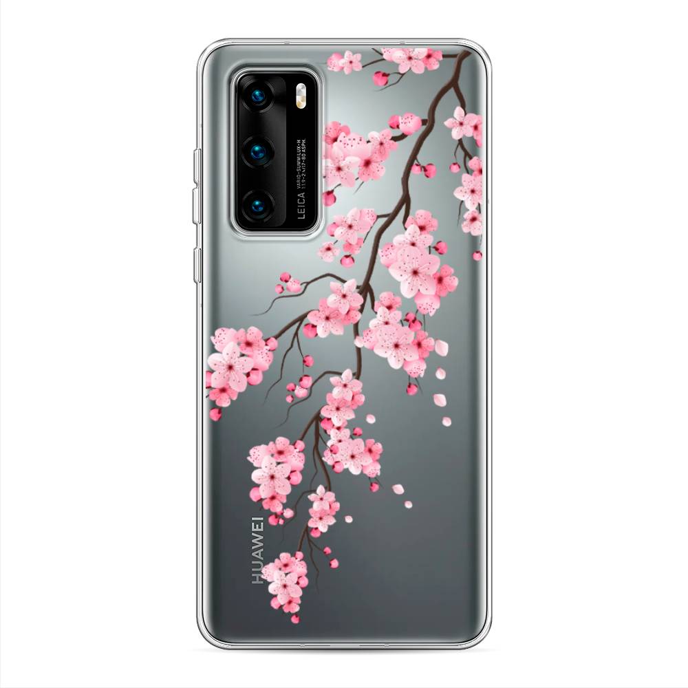 

Чехол Awog на Huawei P40 "Розовая сакура", Розовый;коричневый, 610850-8