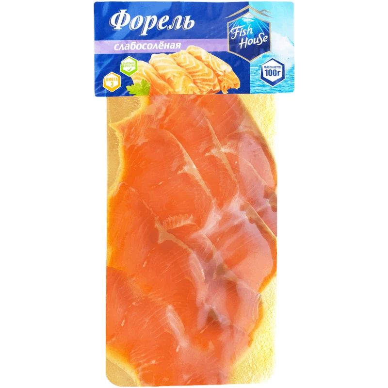 Форель радужная слабосоленая Маритайм филе ломтики 100 г