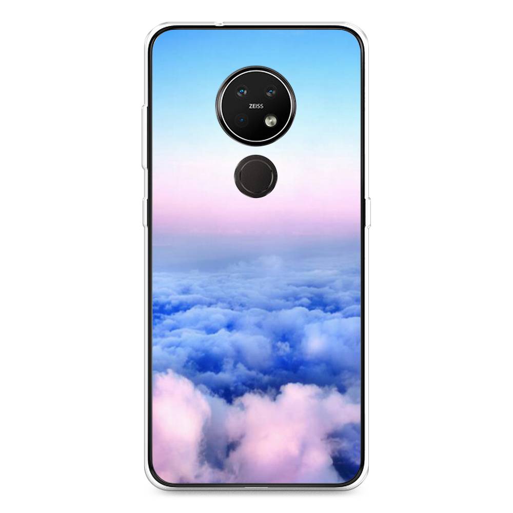 

Чехол Awog на Nokia 7.2 / Нокиа 7.2 "Облака", Голубой;розовый, 123150-4