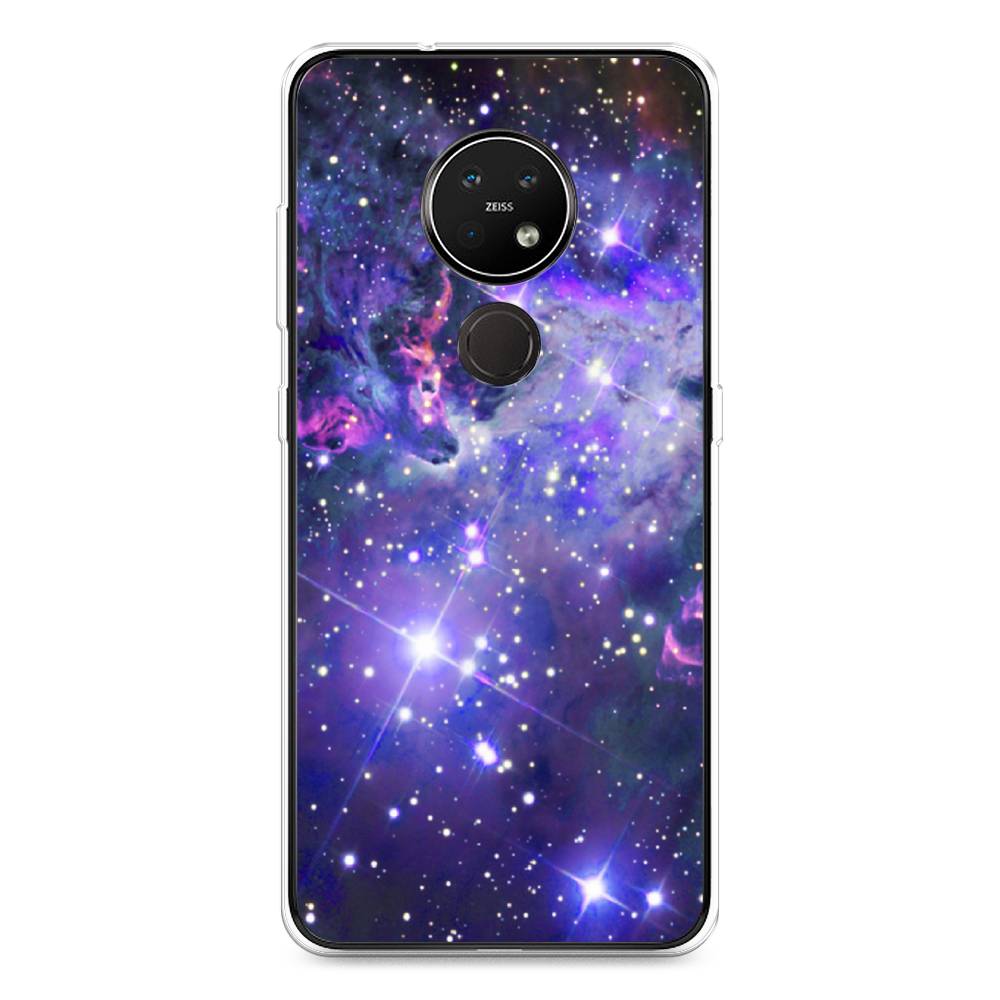

Чехол Awog на Nokia 7.2 / Нокиа 7.2 "Яркая галактика", Фиолетовый, 123150-4