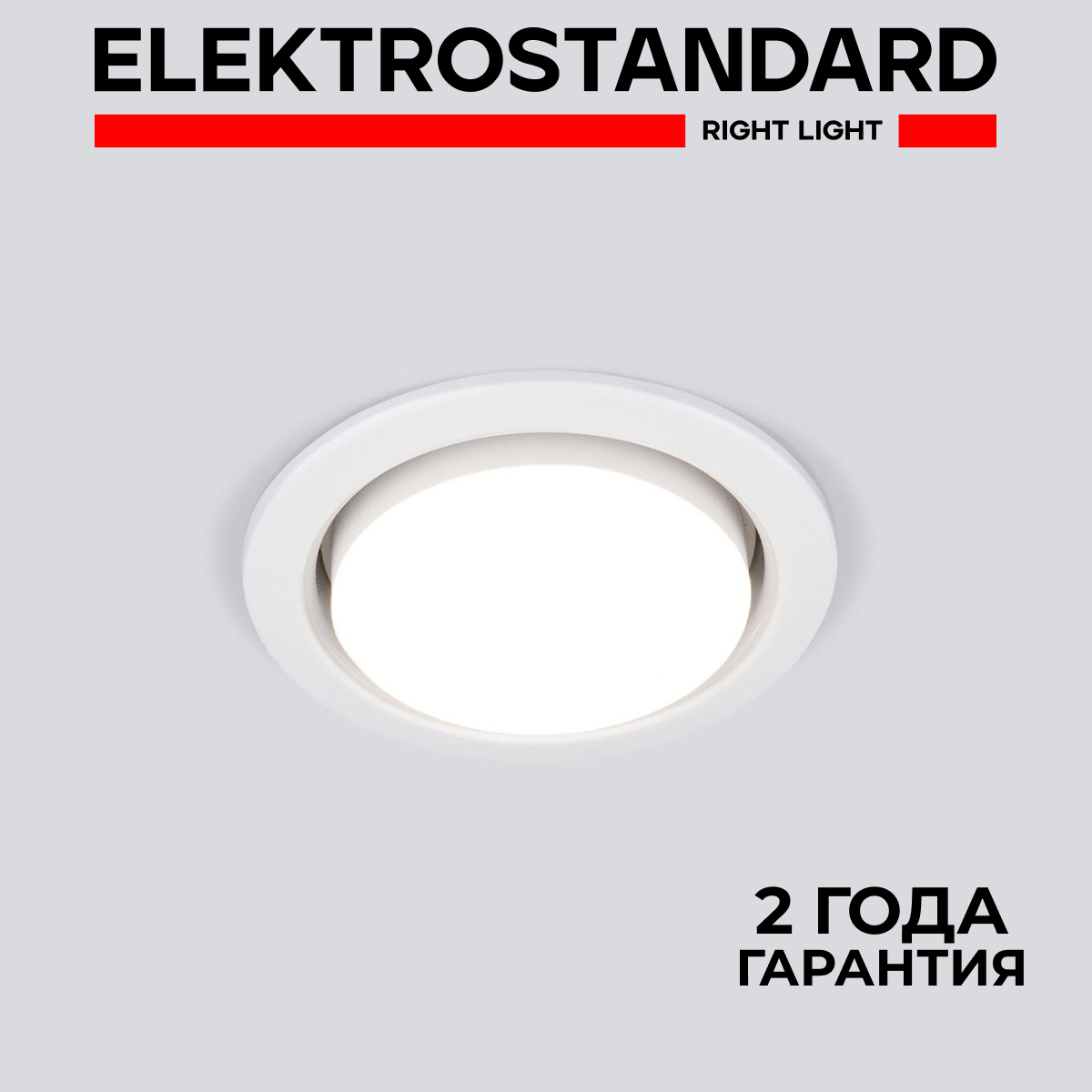 Встраиваемый точечный потолочный светильник Elektrostandard Circu 1035 WH GX53 белый