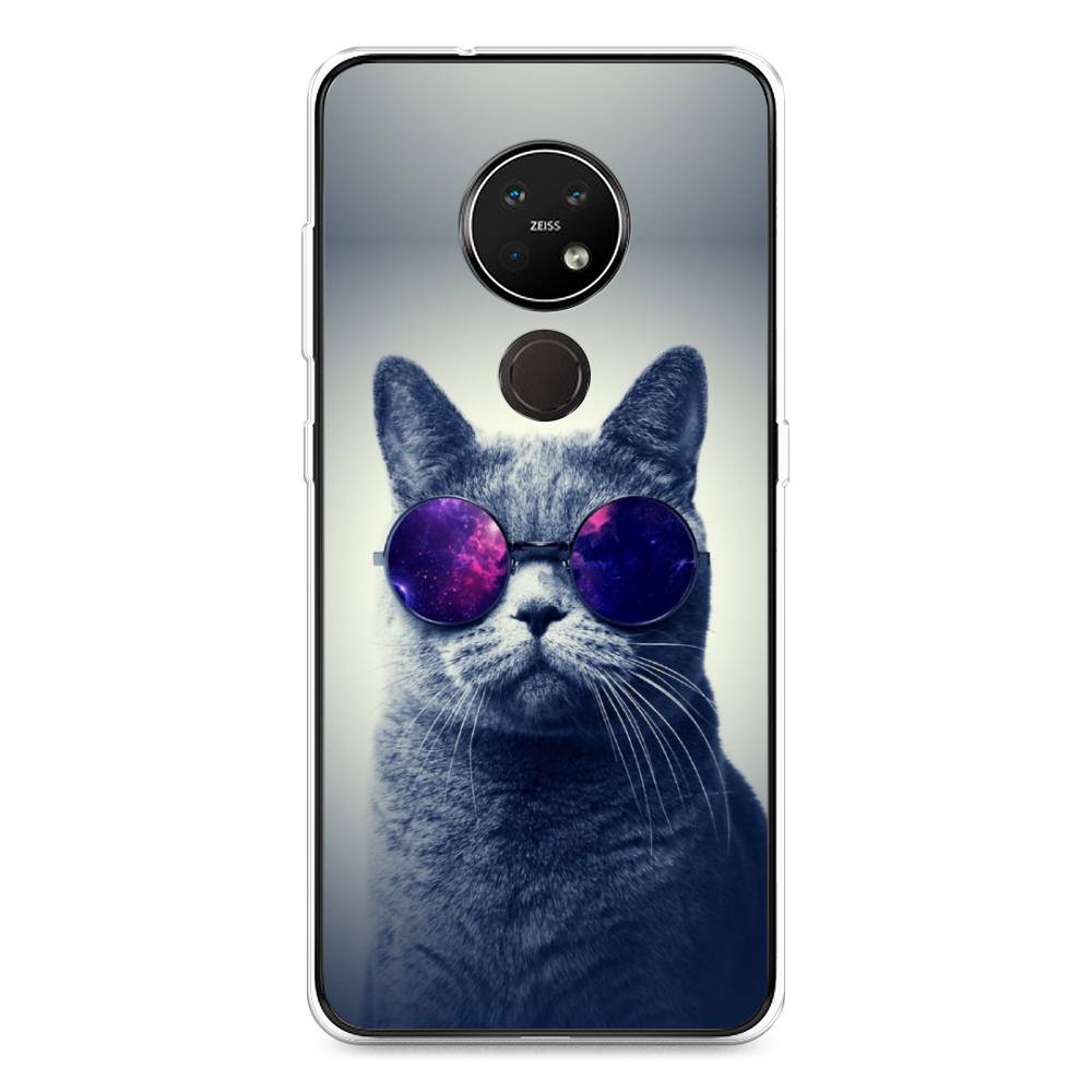 

Чехол Awog на Nokia 7.2 / Нокиа 7.2 "Космический кот", Красный, 123150-1