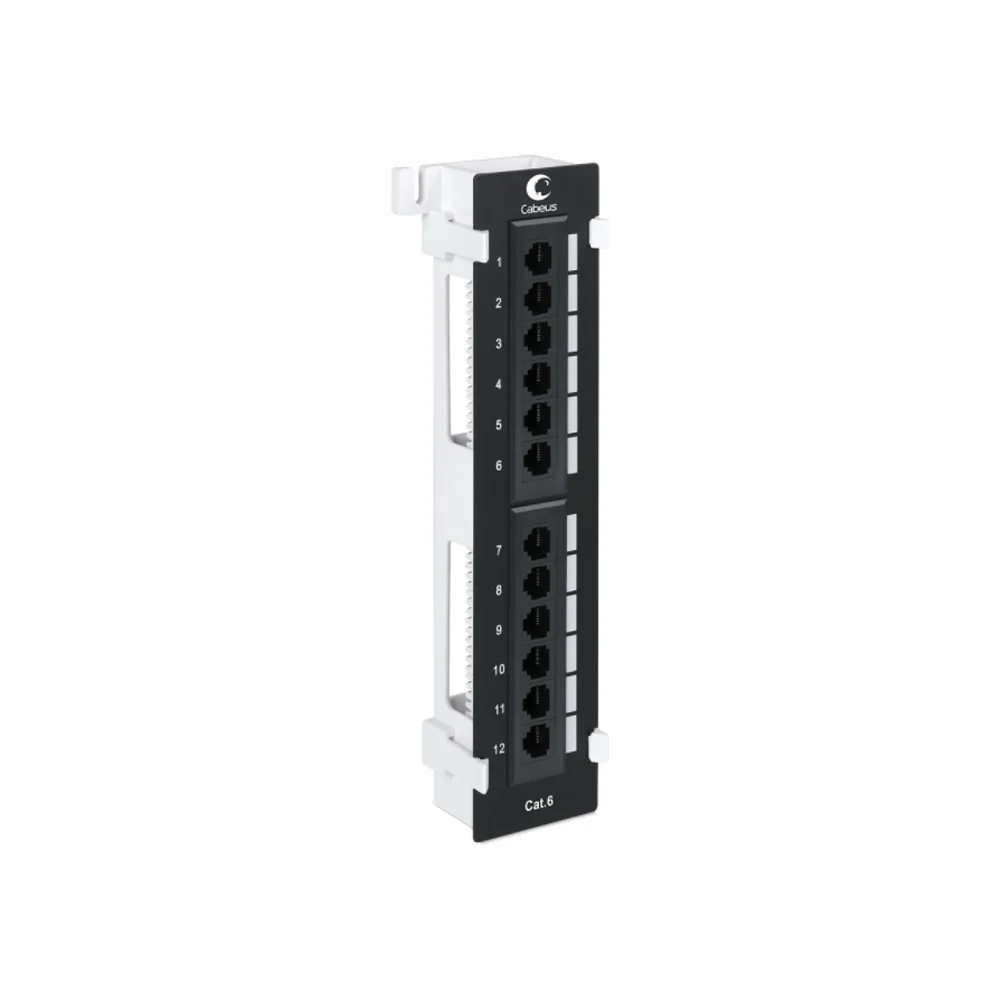 

Патч-панель Cabeus (PL-12-Cat.6-WL-Dual), Черный