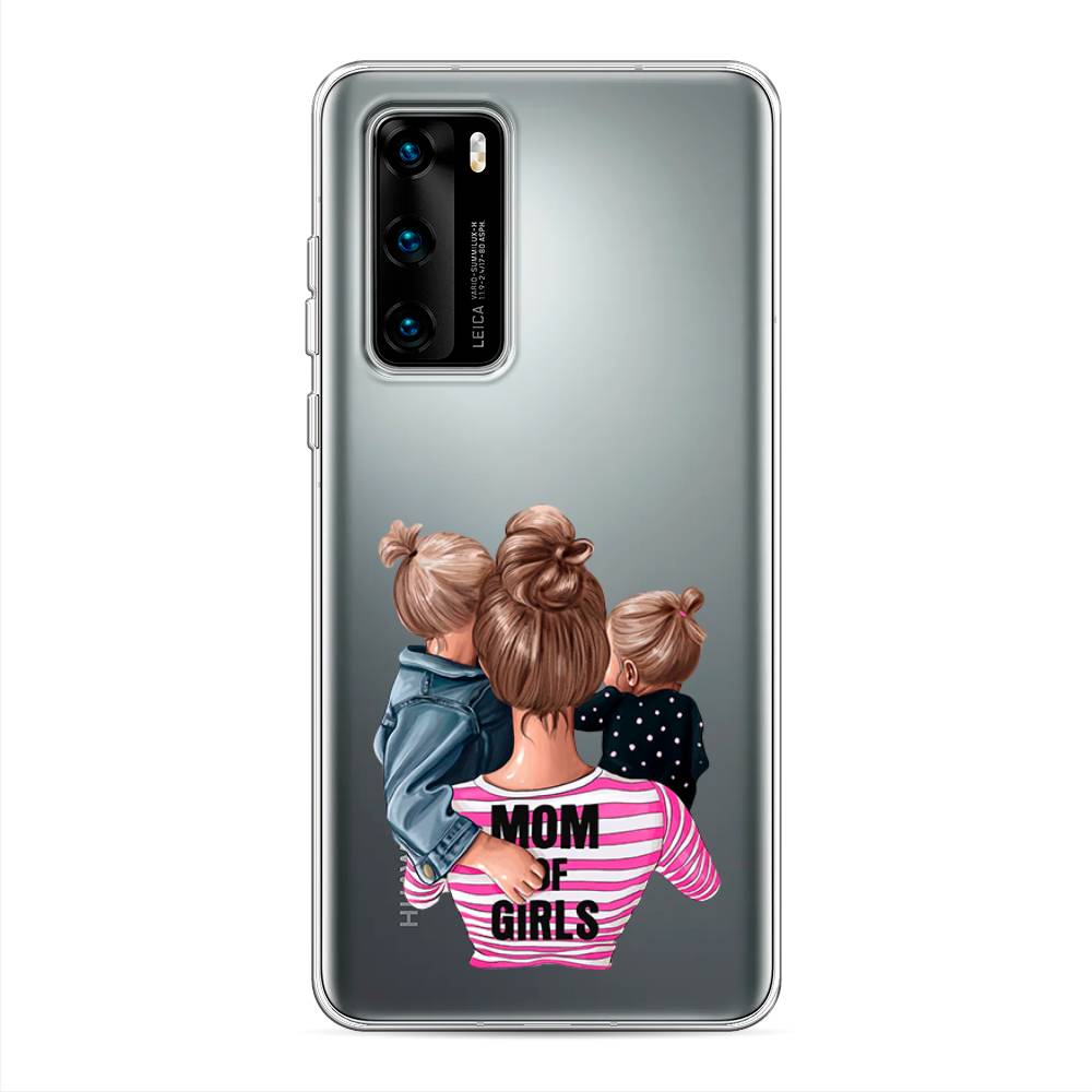 

Чехол Awog на Huawei P40 "Mom of Girls", Синий;розовый;черный, 610850-6