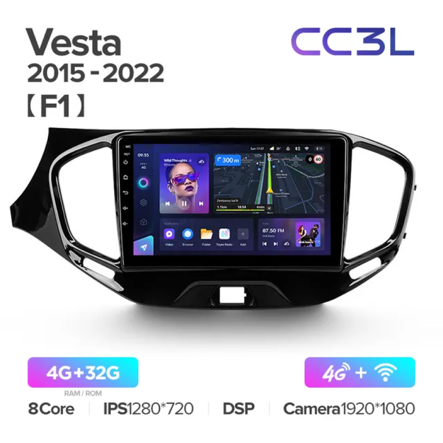 Магнитола Lada Vesta 2015 - 2022 Teyes CC3L 4+32Gb