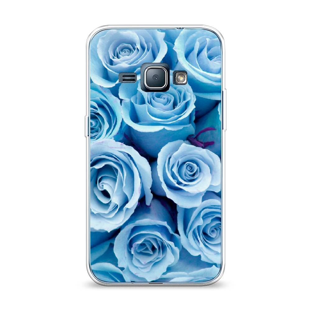 

Чехол Awog на Samsung Galaxy J1 2016 / Самсунг J1 2016 "Лазурные розы", Голубой, 22150-8