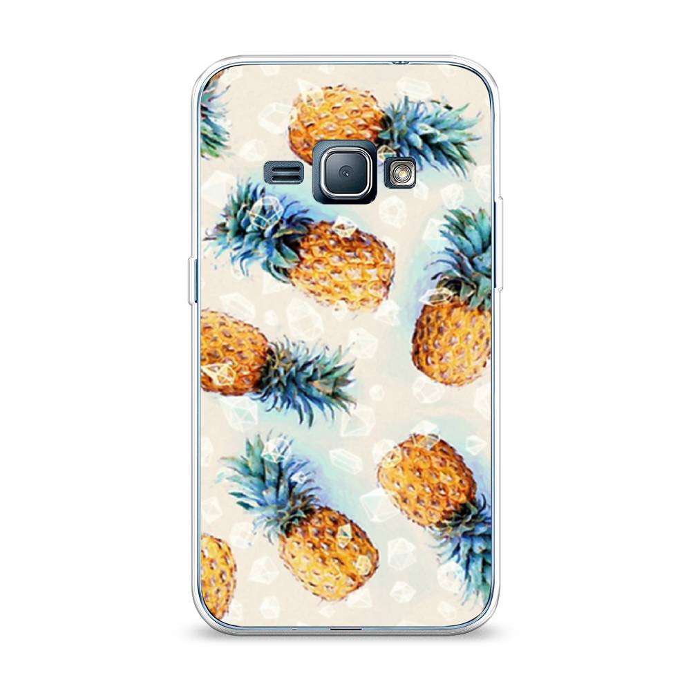 

Чехол Awog на Samsung Galaxy J1 2016 / Самсунг J1 2016 "Ананасы", Бежевый, 22150-3