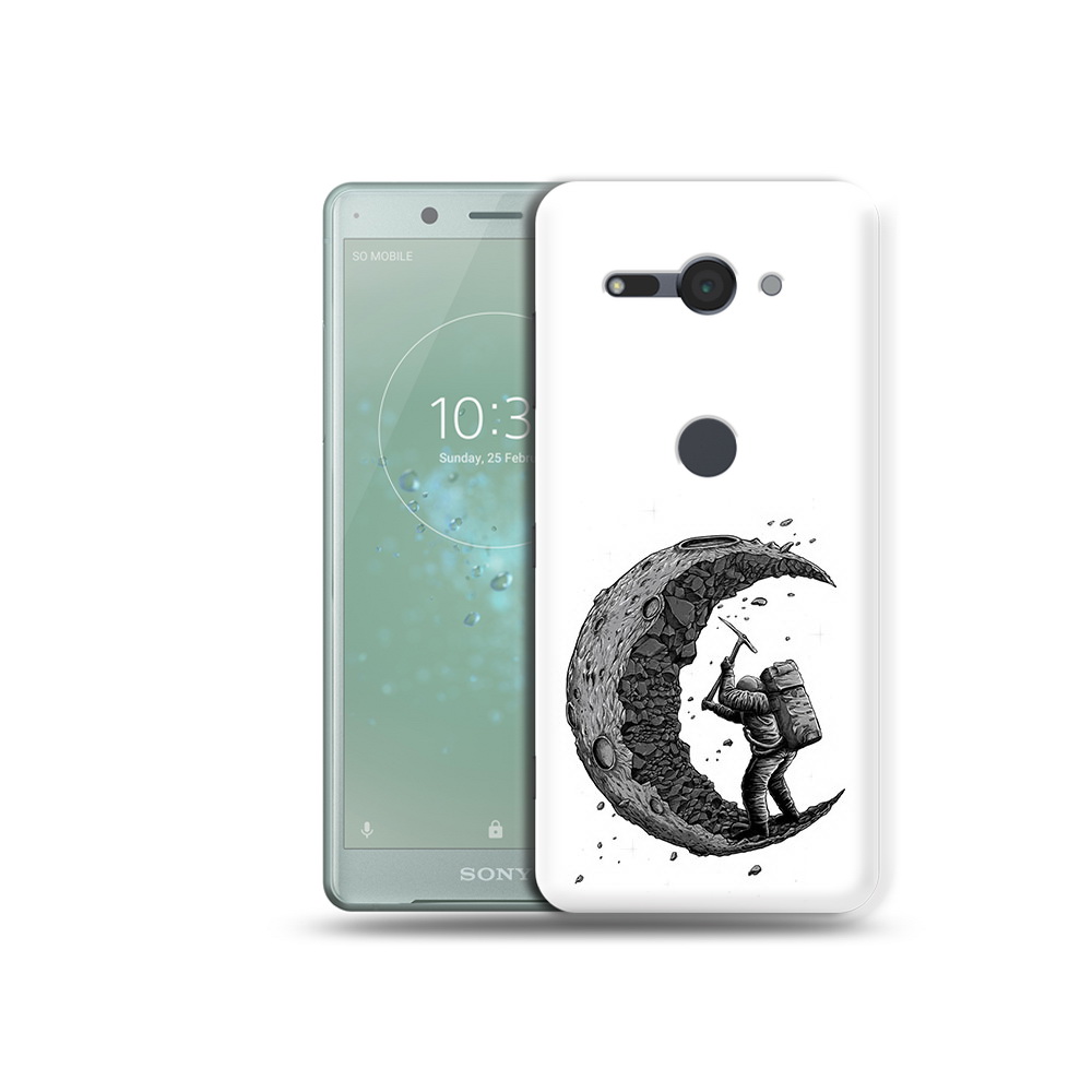 

Чехол MyPads Tocco для Sony Xperia XZ2 Compact камненная луна, Прозрачный, Tocco