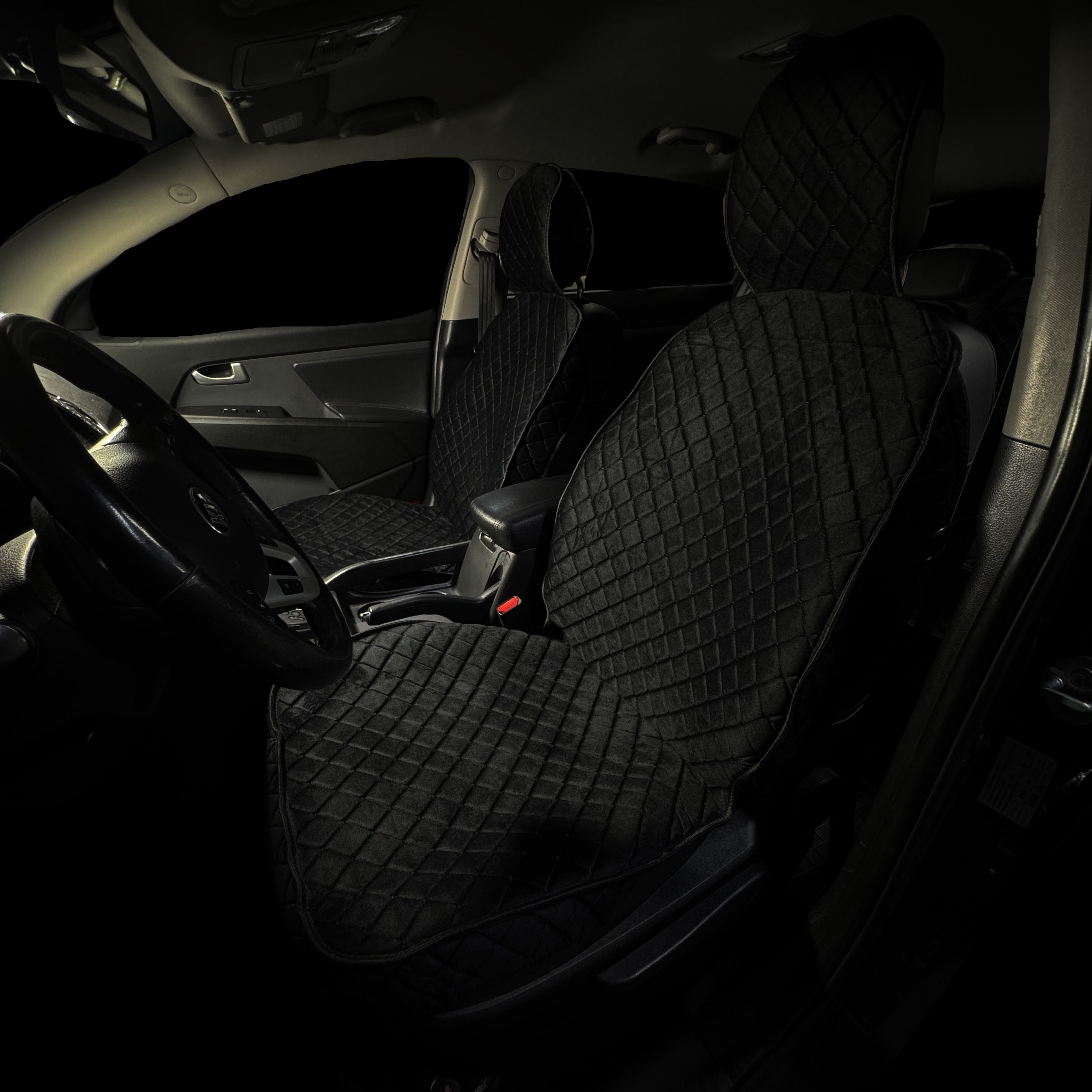 

Накидки Автопилот для Пежо 108 (2014 - 2021) хэтчбек / Peugeot 108 на передние сиденья, Черный
