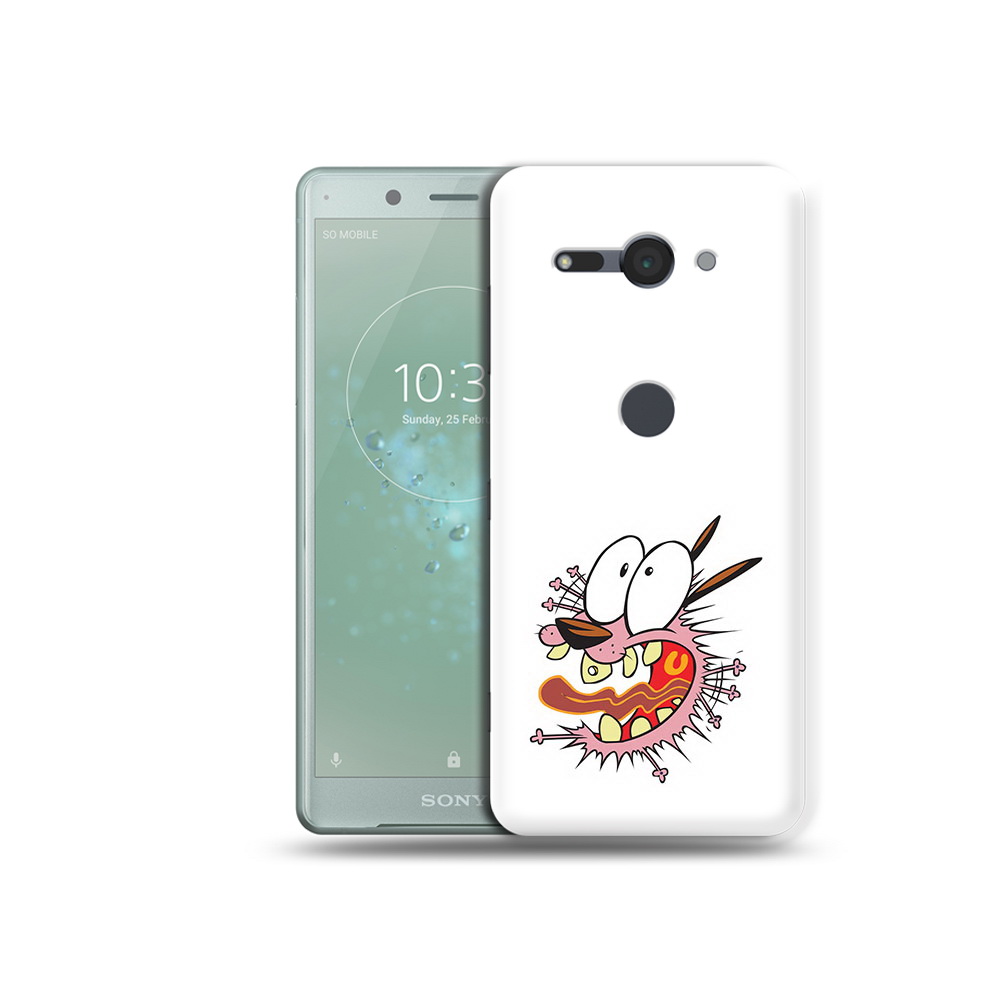 

Чехол MyPads Tocco для Sony Xperia XZ2 Compact испуганный бобик, Прозрачный, Tocco