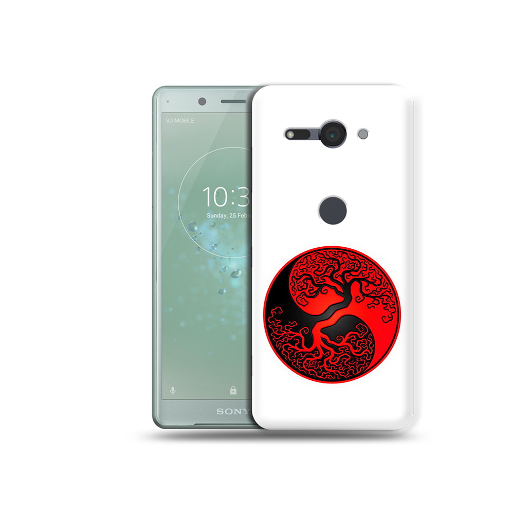 

Чехол MyPads Tocco для Sony Xperia XZ2 Compact инь янь дерево, Прозрачный, Tocco
