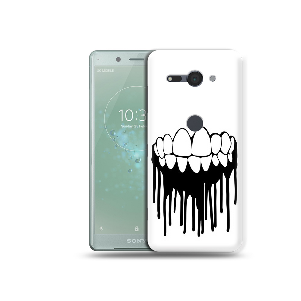 

Чехол MyPads Tocco для Sony Xperia XZ2 Compact зубы, Прозрачный, Tocco