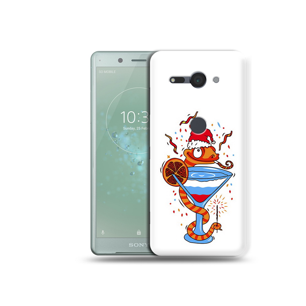 

Чехол MyPads Tocco для Sony Xperia XZ2 Compact змейка, Прозрачный, Tocco