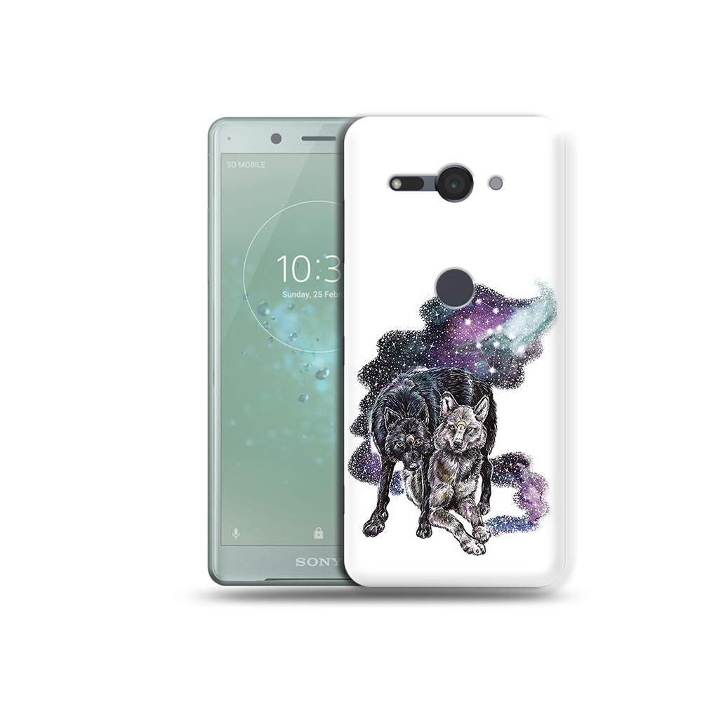 

Чехол MyPads Tocco для Sony Xperia XZ2 Compact звездные волки, Прозрачный, Tocco