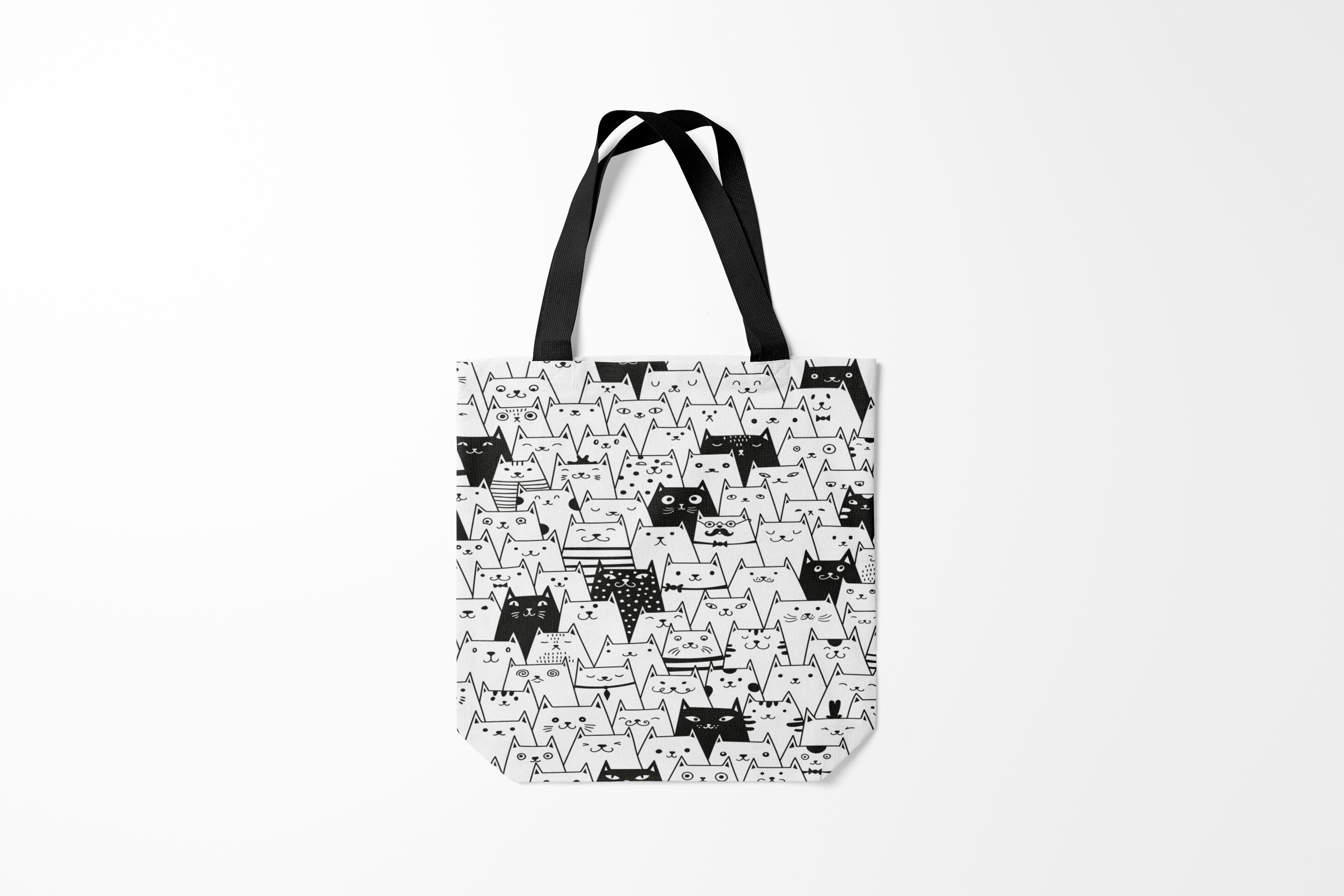 

Сумка шoппер унисекс Burnettie Коты и кошки BLACK, белый, Коты и кошки BLACK