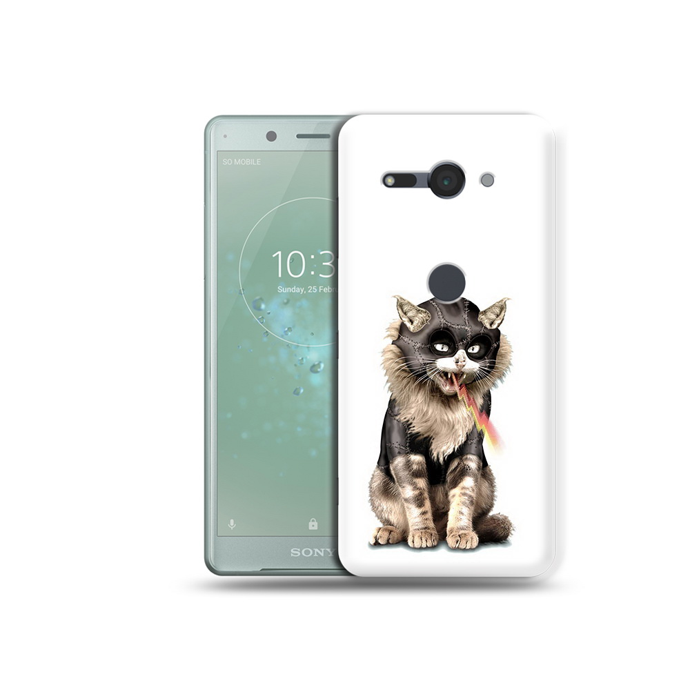 

Чехол MyPads Tocco для Sony Xperia XZ2 Compact дьяволский кот, Прозрачный, Tocco