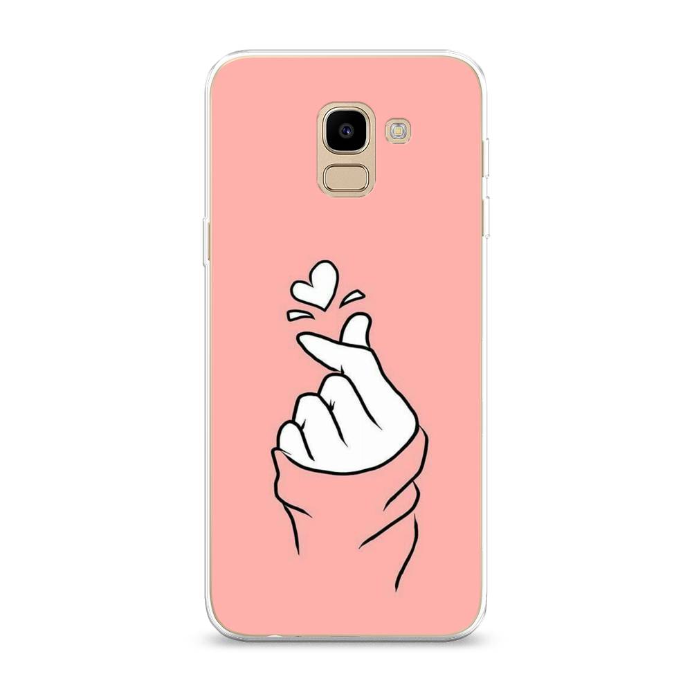 

Чехол Awog на Samsung Galaxy J6 2018 "Любовь-щелк", Оранжевый, 26150-7