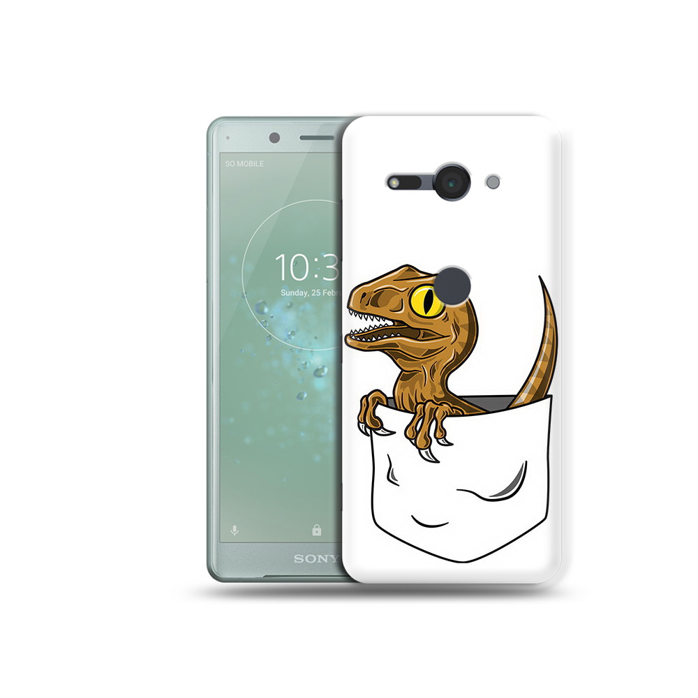 

Чехол MyPads Tocco для Sony Xperia XZ2 Compact динозавр в кармане, Прозрачный, Tocco