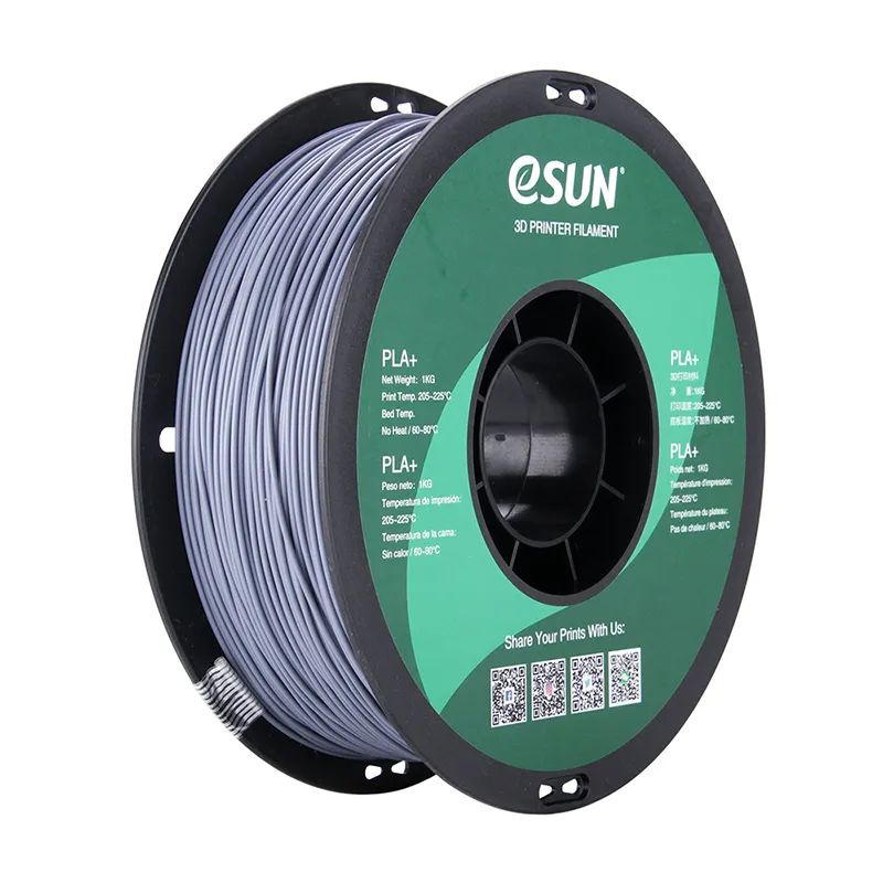 

PLA+ пластик eSUN для 3D принтера 1.75 мм, Grey, 1 кг, PLA+