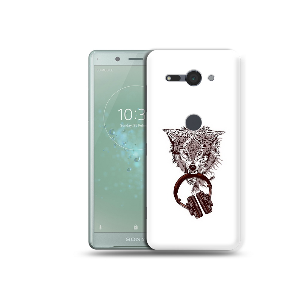 

Чехол MyPads Tocco для Sony Xperia XZ2 Compact дикий волк, Прозрачный, Tocco