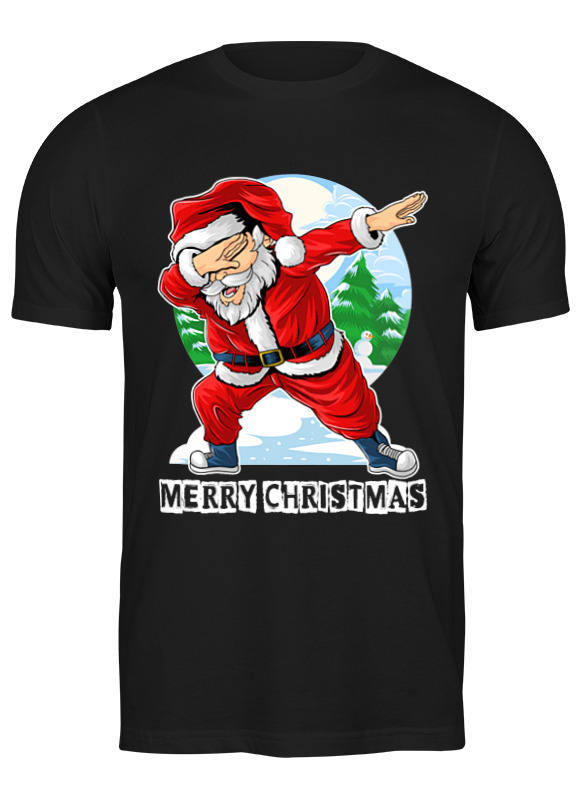 

Футболка мужская Printio Santa dab черная M, Черный, Santa dab