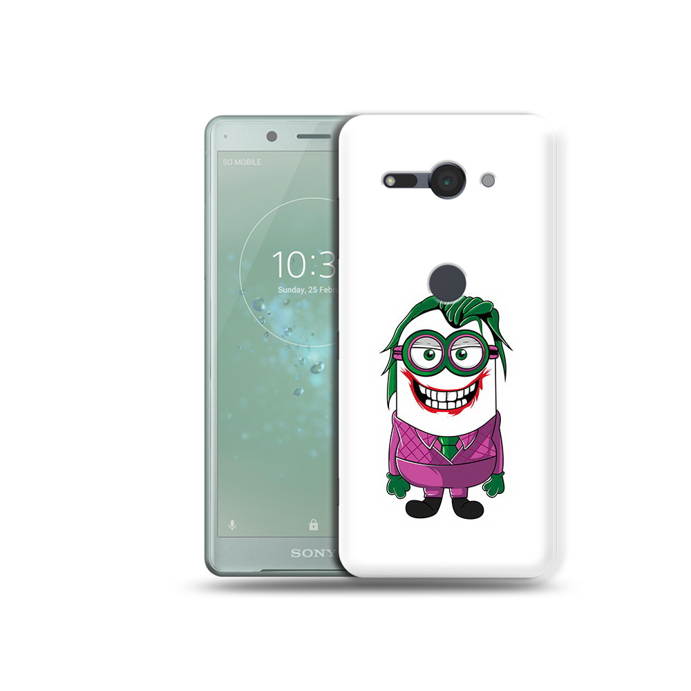 

Чехол MyPads Tocco для Sony Xperia XZ2 Compact джокер миньон, Прозрачный, Tocco