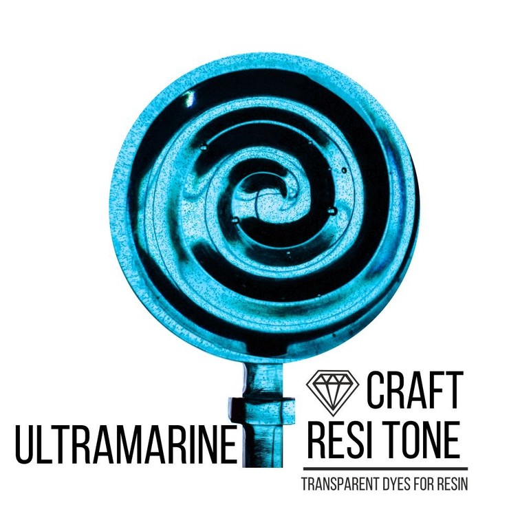 фото Прозрачный тонер для эпоксидной смолы ultramarine голубой 10 мл, resitone 0054 craftsmen.store