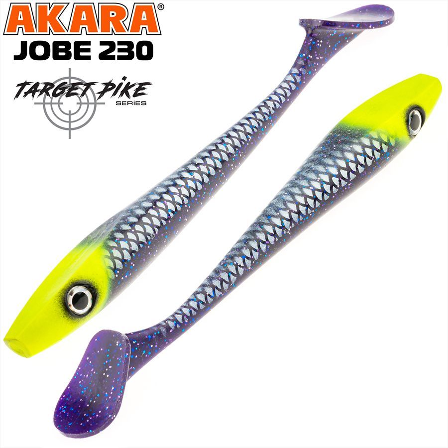 

Силиконовая приманка Akara Jobe Target Pike Big Bait J230-308-F1 1 шт, Jobe Target Pike Big Bait