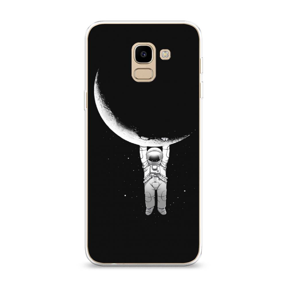 

Чехол Awog на Samsung Galaxy J6 2018 "Космонавт", Белый;черный, 26150-4
