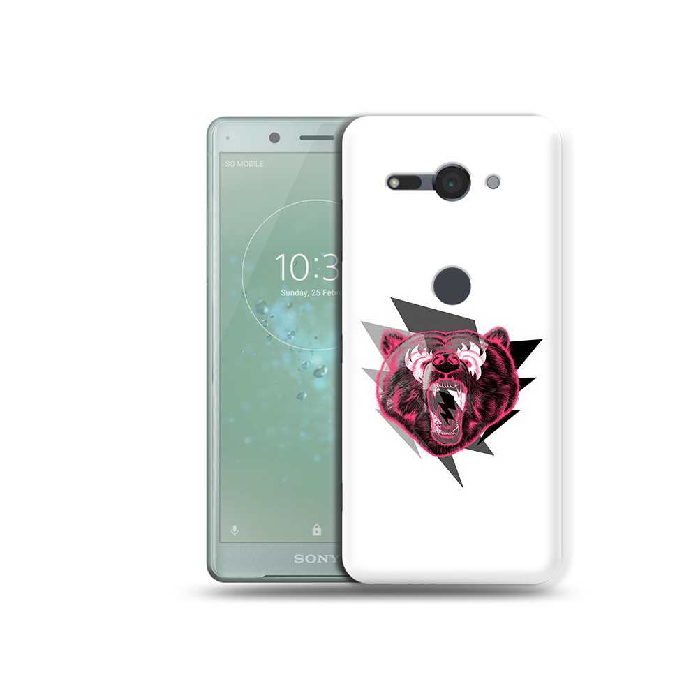 

Чехол MyPads Tocco для Sony Xperia XZ2 Compact грозовой медведь, Прозрачный, Tocco