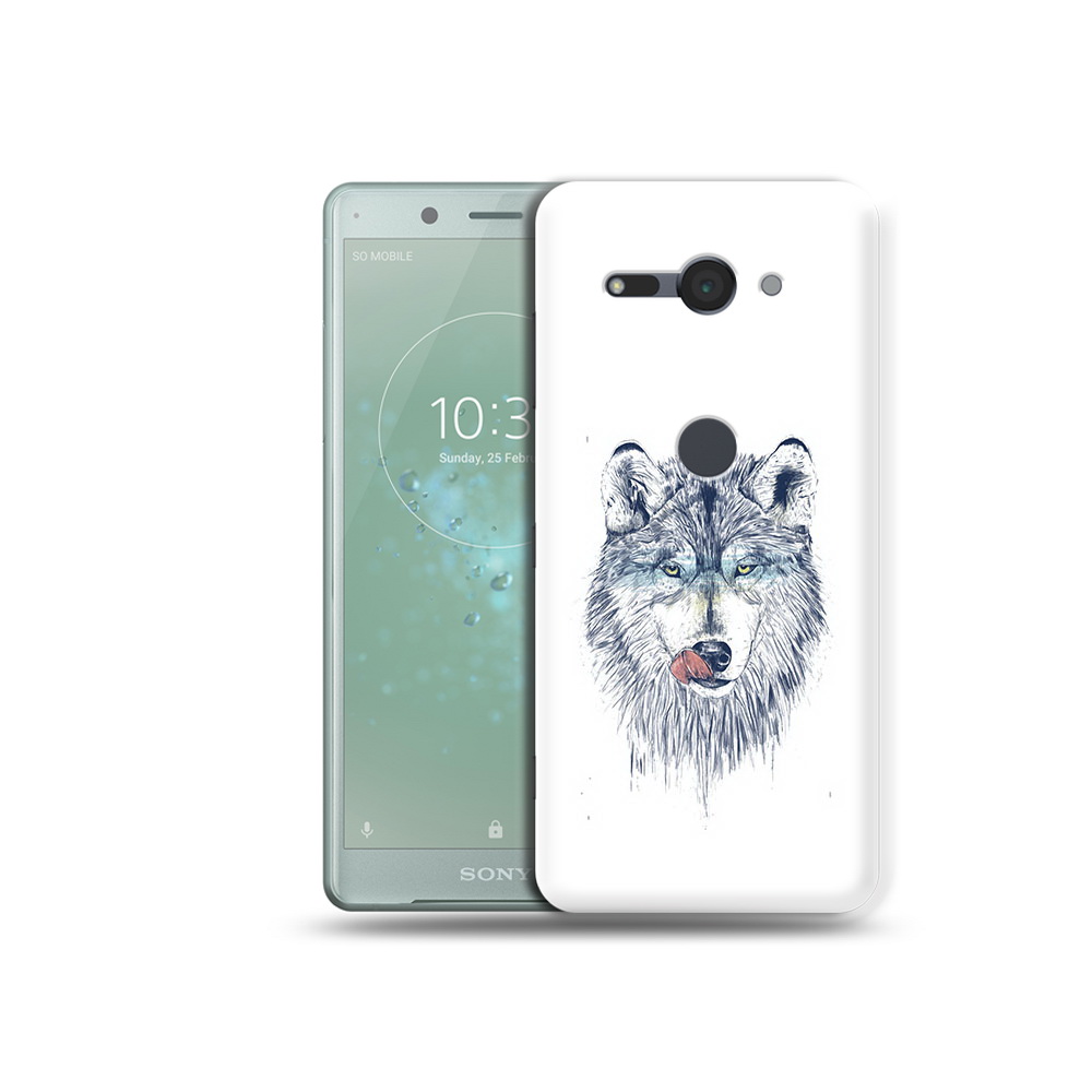 

Чехол MyPads Tocco для Sony Xperia XZ2 Compact голодгый волк, Прозрачный, Tocco