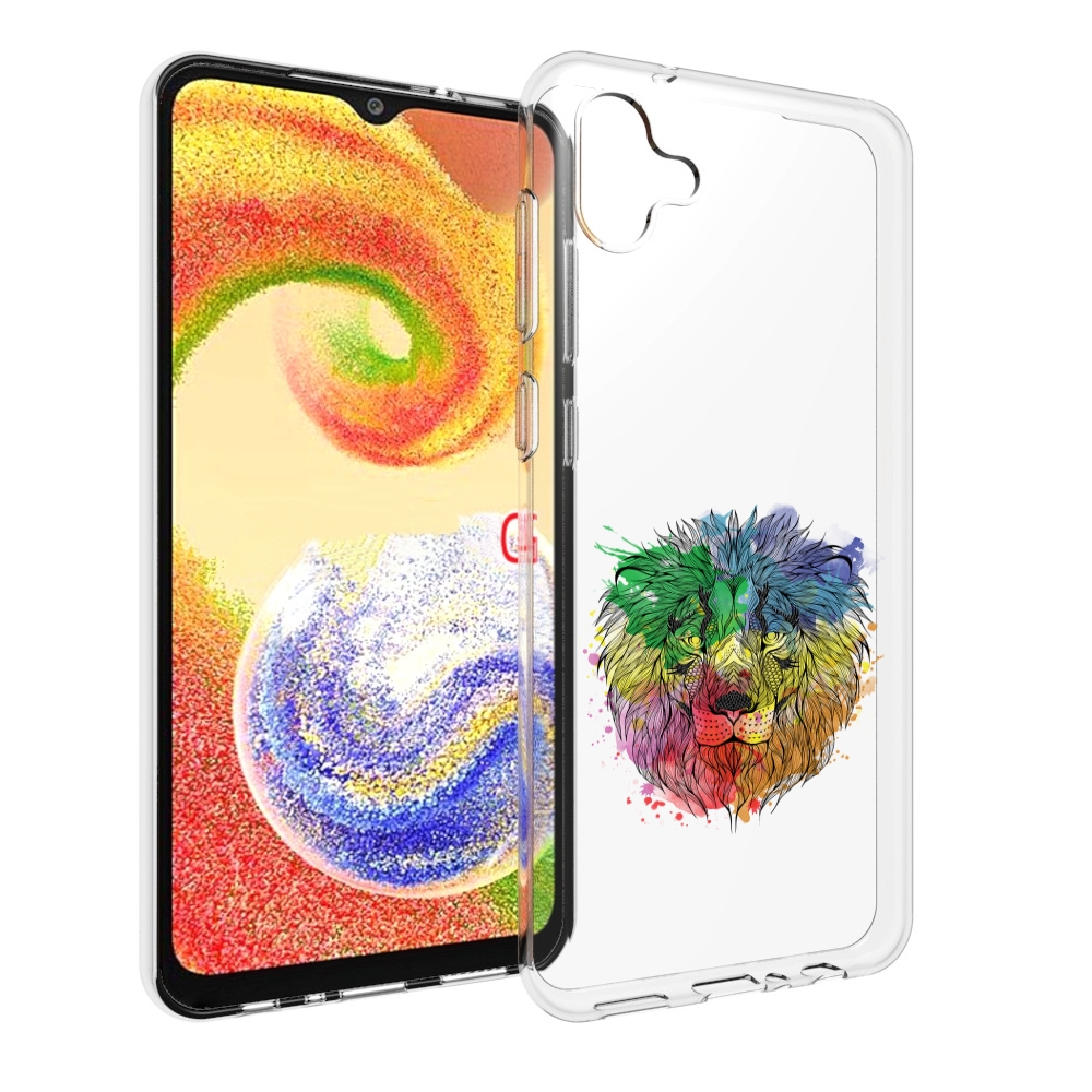 

Чехол MyPads разноцветный гордый лев для Samsung Galaxy A04, Прозрачный, Tocco