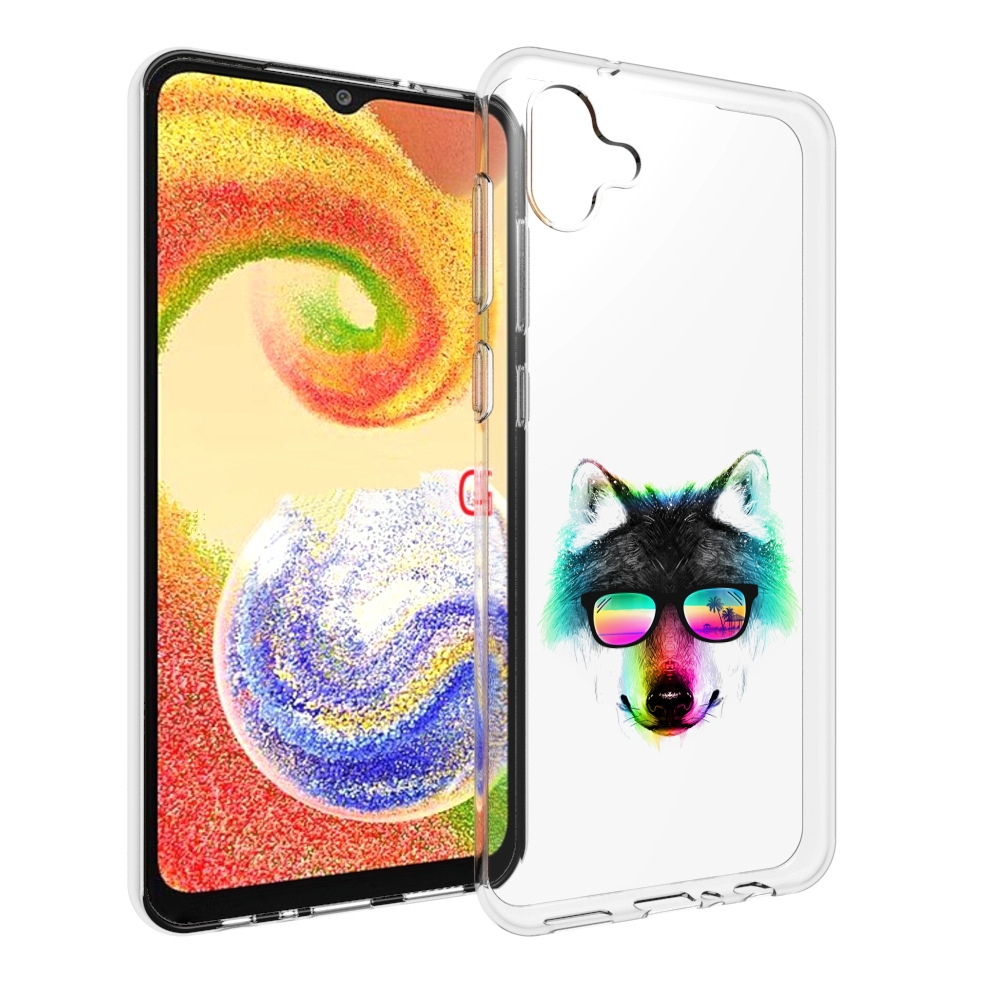

Чехол MyPads радужный волк для Samsung Galaxy A04, Прозрачный, Tocco