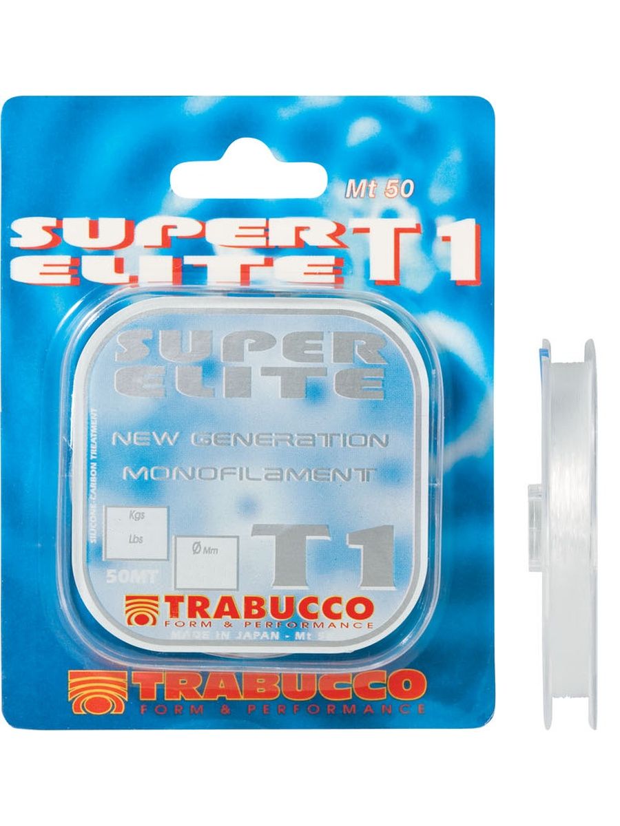 

Монолеска Trabucco Super Elite T1 Tournament 50m Clear 0.060mm/0.80kg, Super Elite T1 Tournament