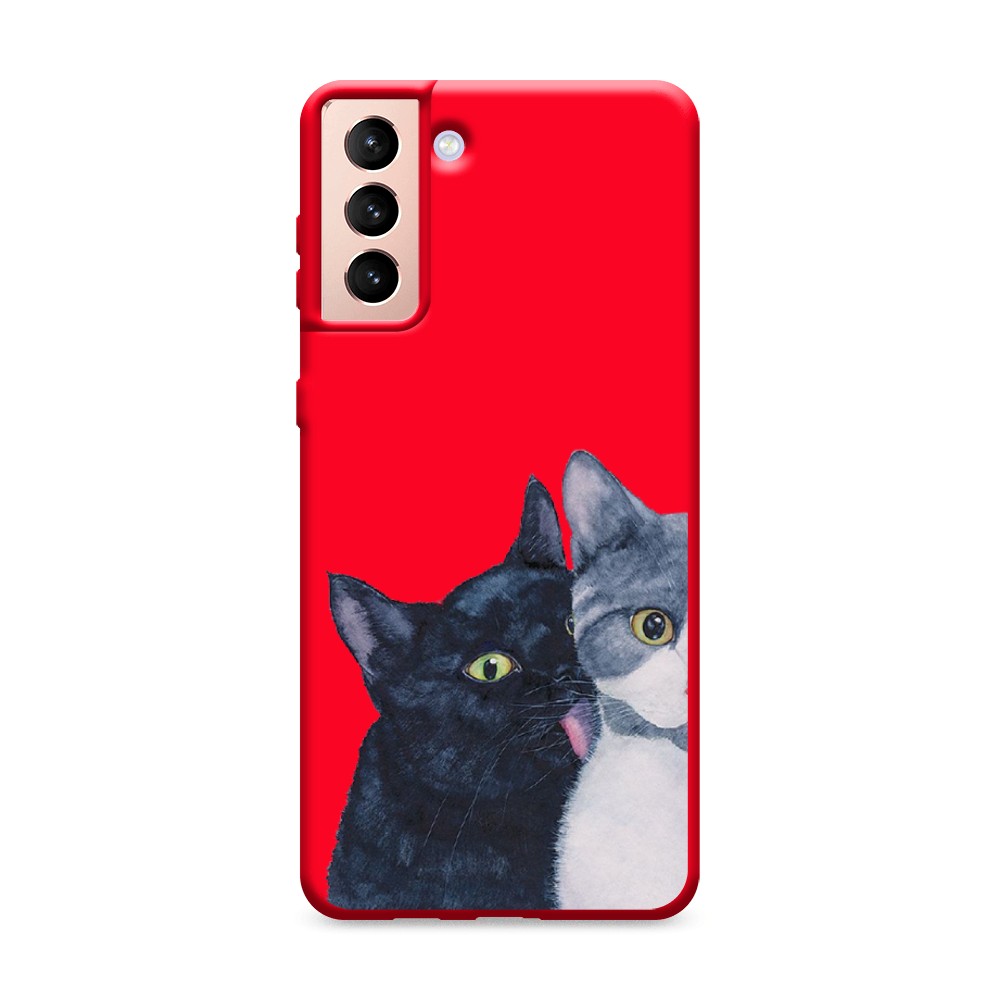 

Чехол Awog на Samsung Galaxy S21 + / Самсунг S21 + "Кошачья любовь", Разноцветный, 2102153-1
