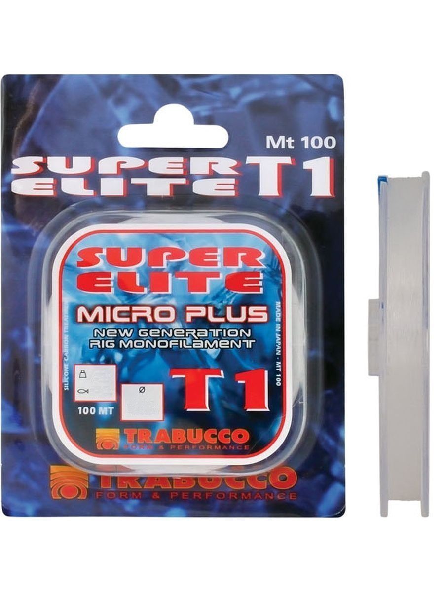 

Монолеска Trabucco Super Elite T1 Micro 100m Clear 0.16mm/4.23kg, Super Elite T1 Micro