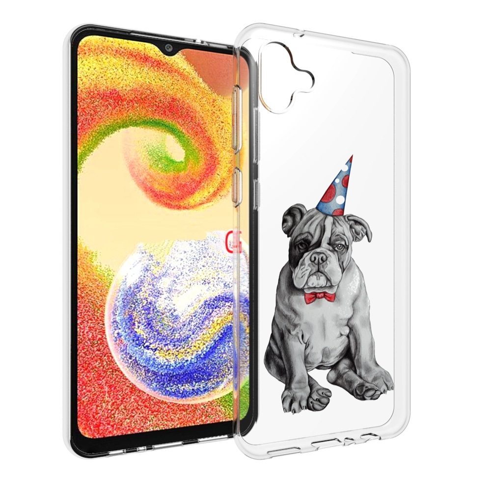 

Чехол MyPads праздничный щенок для Samsung Galaxy A04, Прозрачный, Tocco