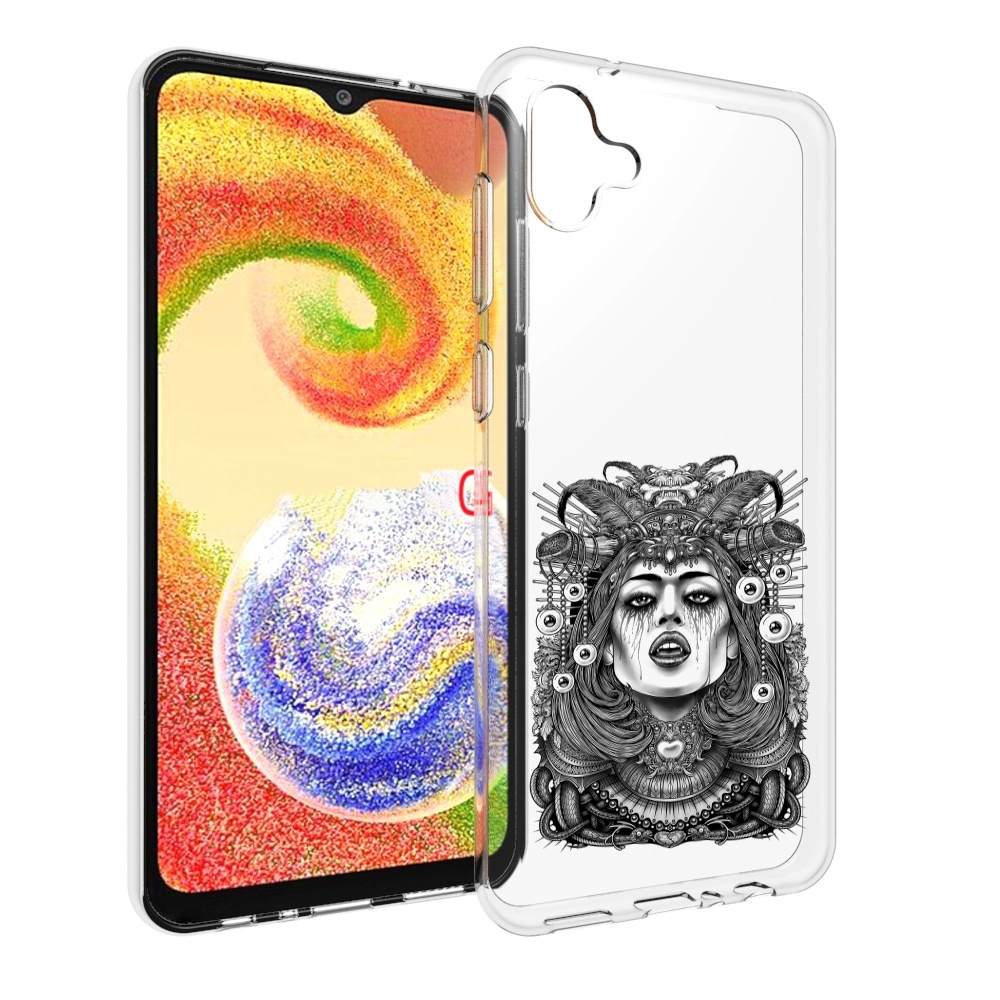 

Чехол MyPads портрет девушки черно белый для Samsung Galaxy A04, Прозрачный, Tocco