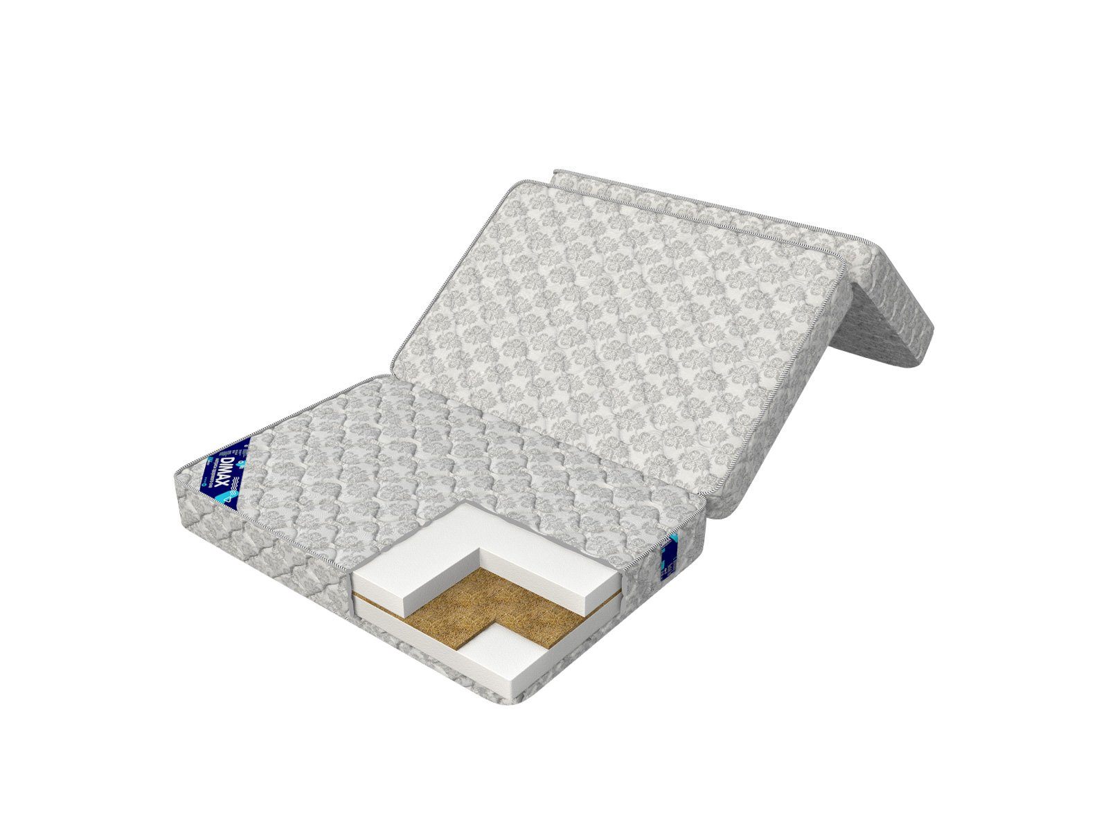 

Матрас анатомический Dimax СМ Кокос-11 180х195, Белый;серый