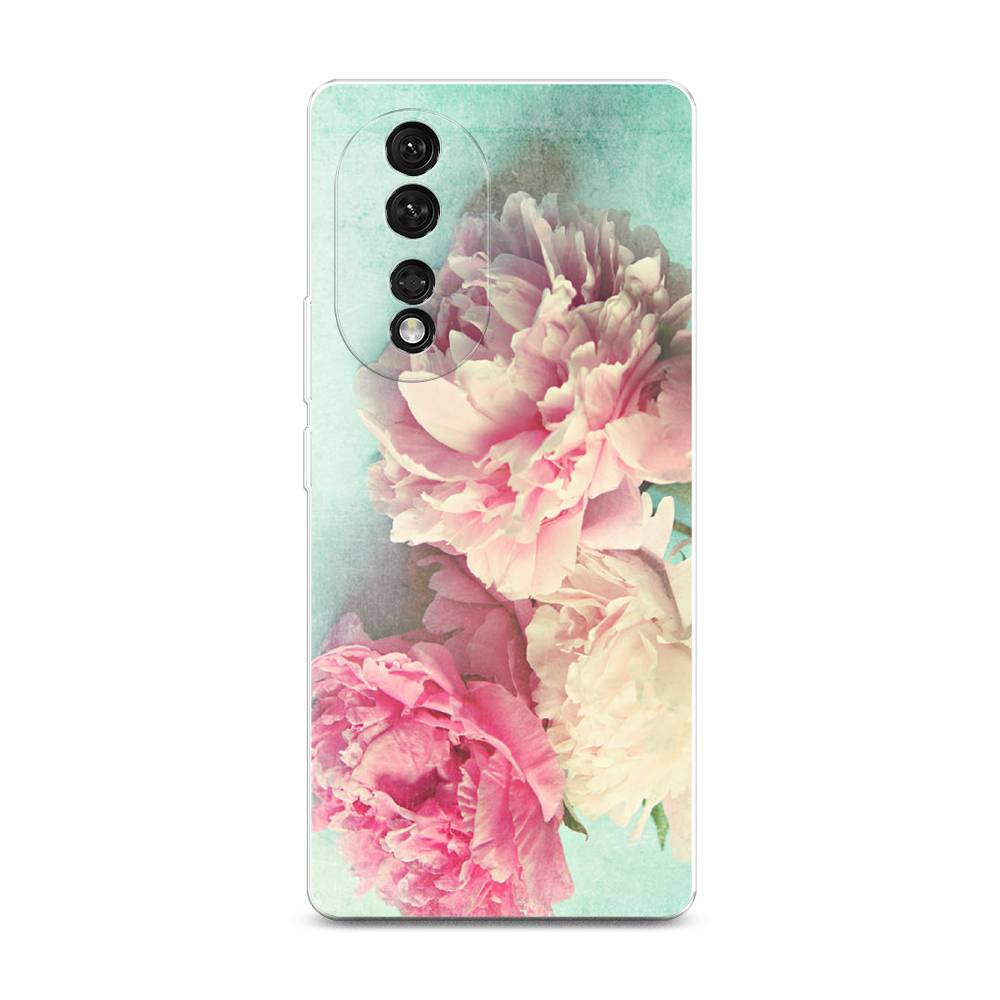 

Чехол Awog для Honor 80 "Пионы new", Голубой, 6120350-8