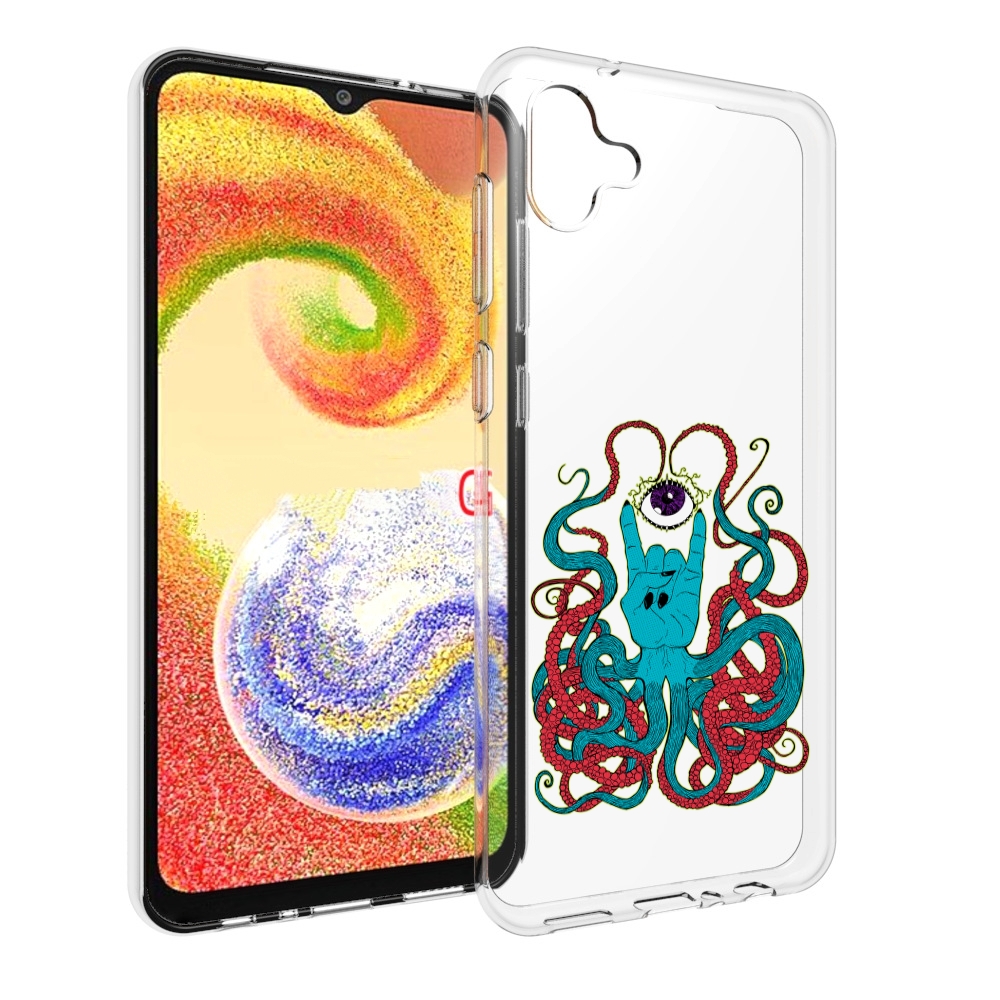

Чехол MyPads осьминог-рука абстракция для Samsung Galaxy A04, Прозрачный, Tocco