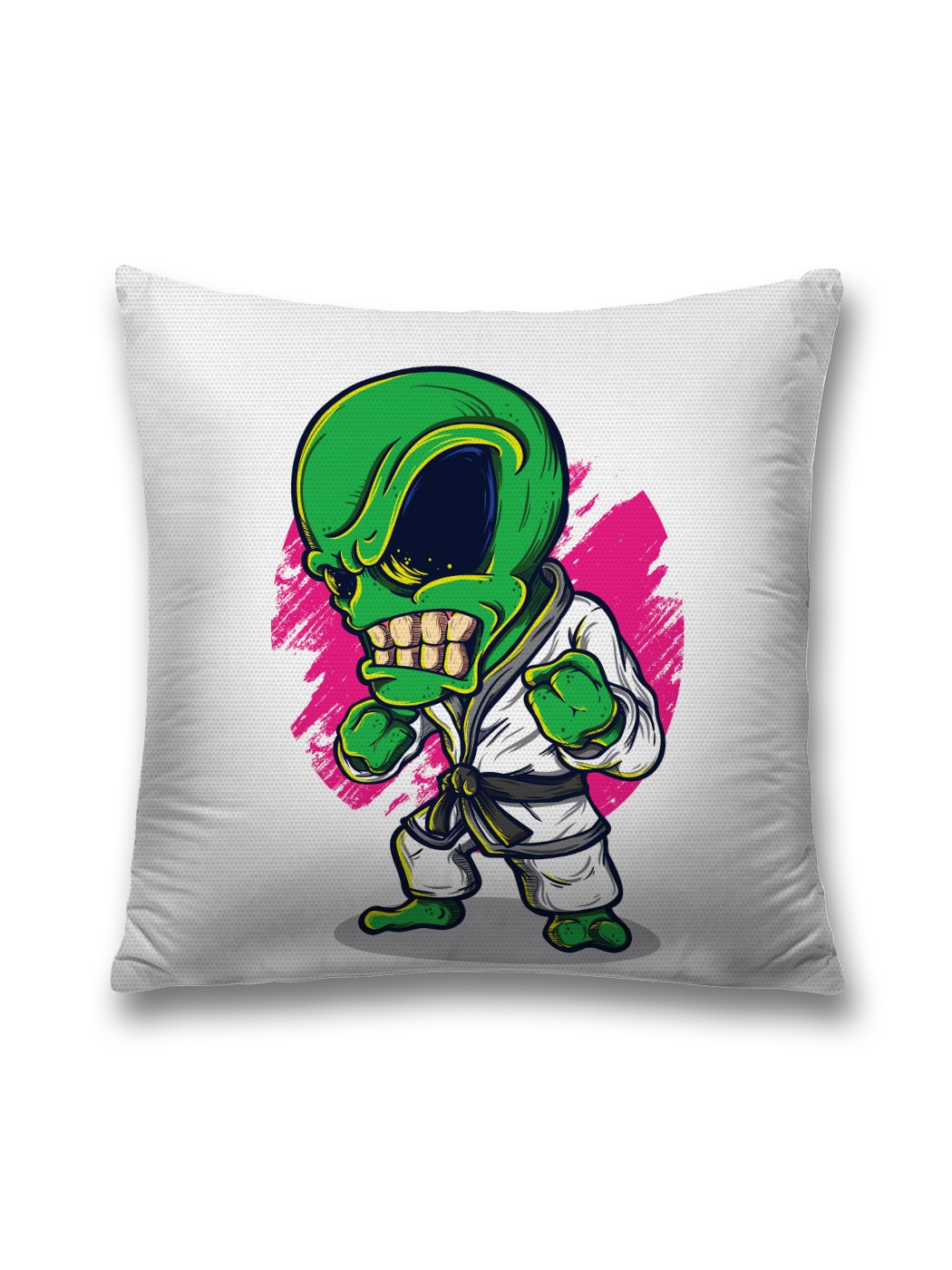 

Наволочка декоративная JoyArty "Пришелец-каратист" на молнии, 45x45 см