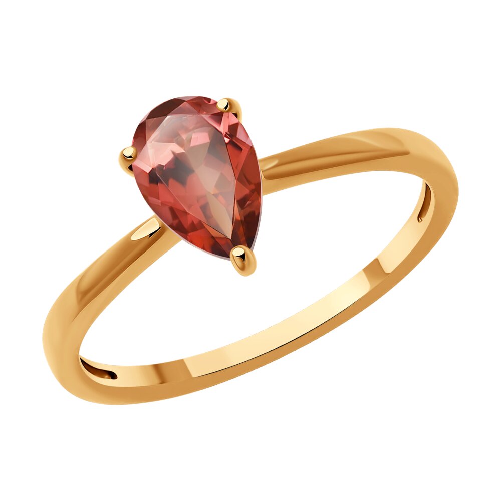 

Кольцо из красного золота р.  SOKOLOV Diamonds 6014320, турмалин, 6014320