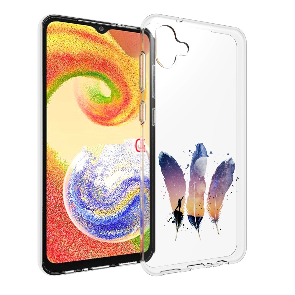 Чехол MyPads небесные перья для Samsung Galaxy A04