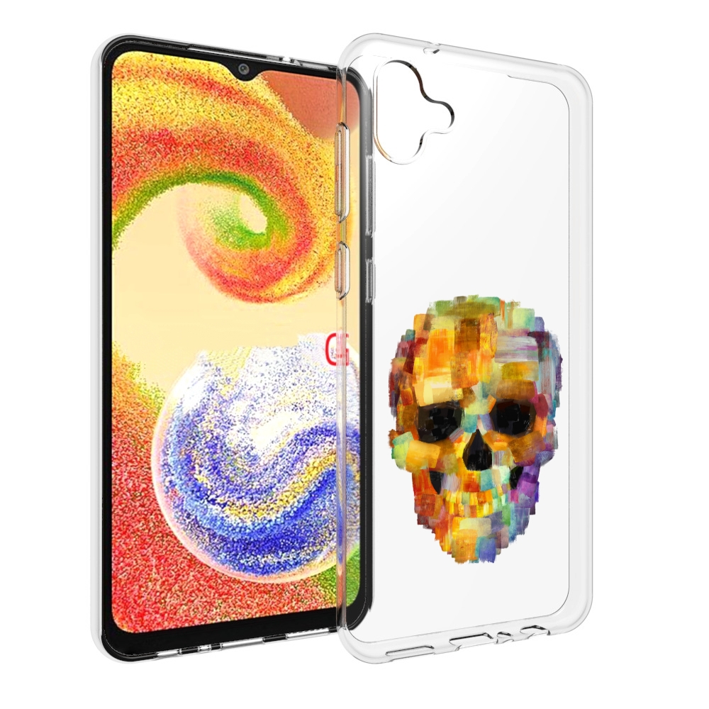 

Чехол MyPads нарисованный череп для Samsung Galaxy A04, Прозрачный, Tocco