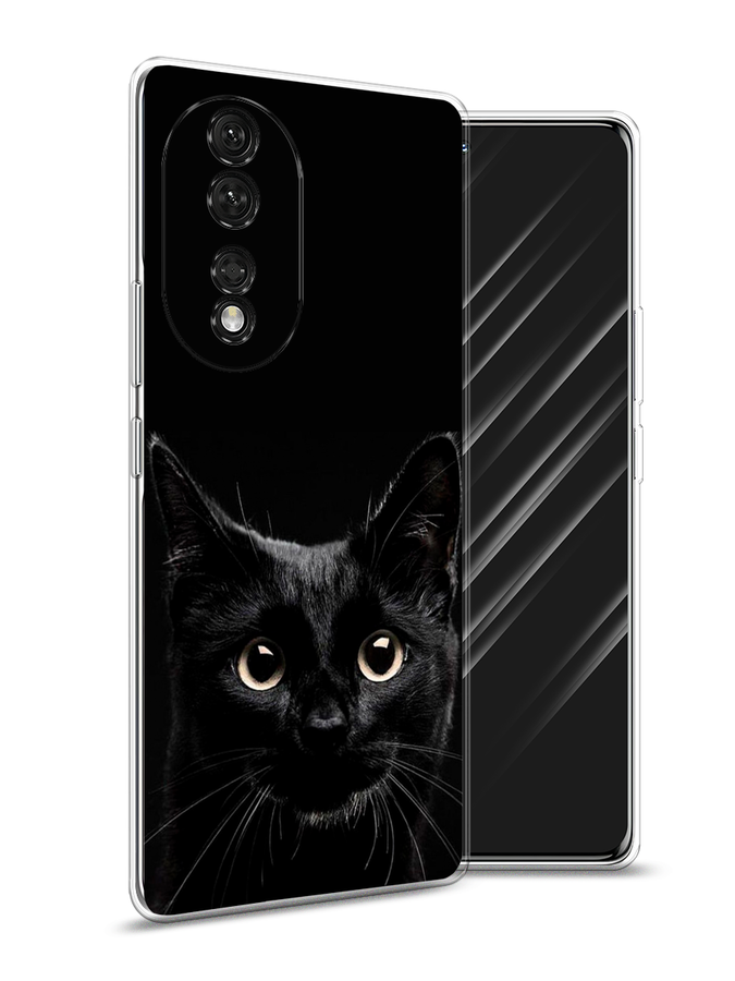 

Чехол Awog на Honor 80 "Добрый кот", Черный, 6120350-1