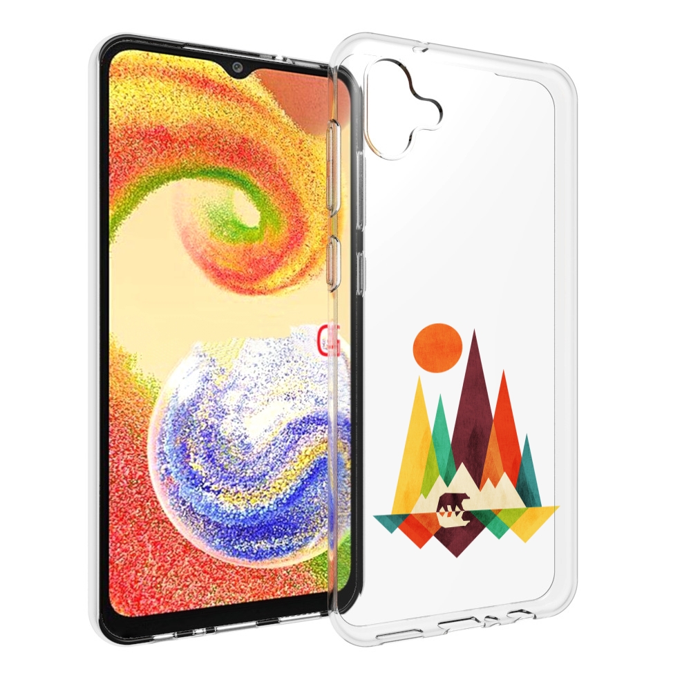 

Чехол MyPads нарисованные горы с медведем для Samsung Galaxy A04, Прозрачный, Tocco